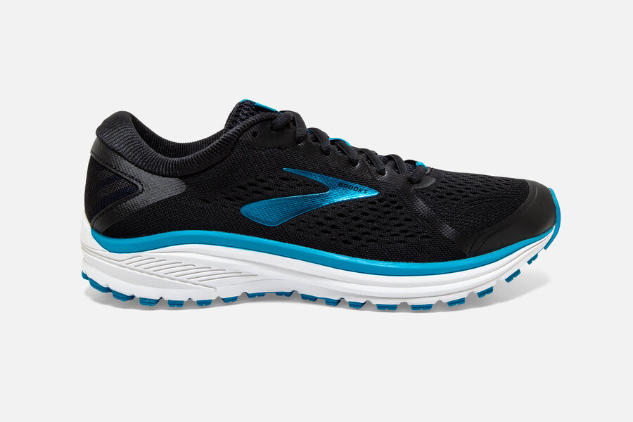 Brooks Aduro 6 Mens Australia - Road Running Shoes - Black/Blue/White (032-EIDCR)